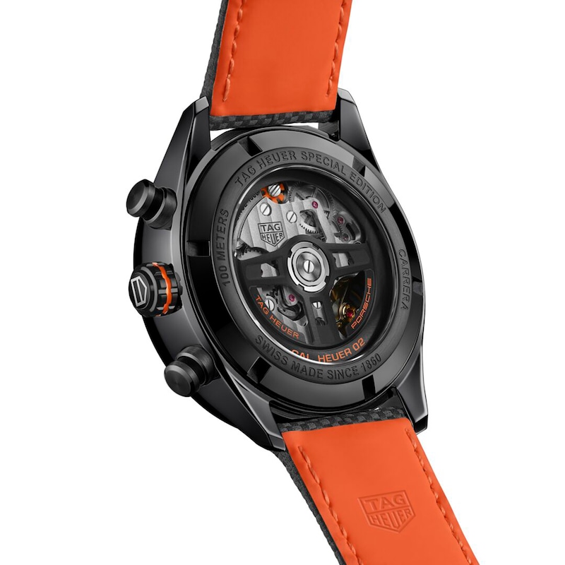 Main Image 2 of TAG Heuer Carrera Chronograph x Porsche Orange Racing Men's Watch CBN2A1M.FC6526