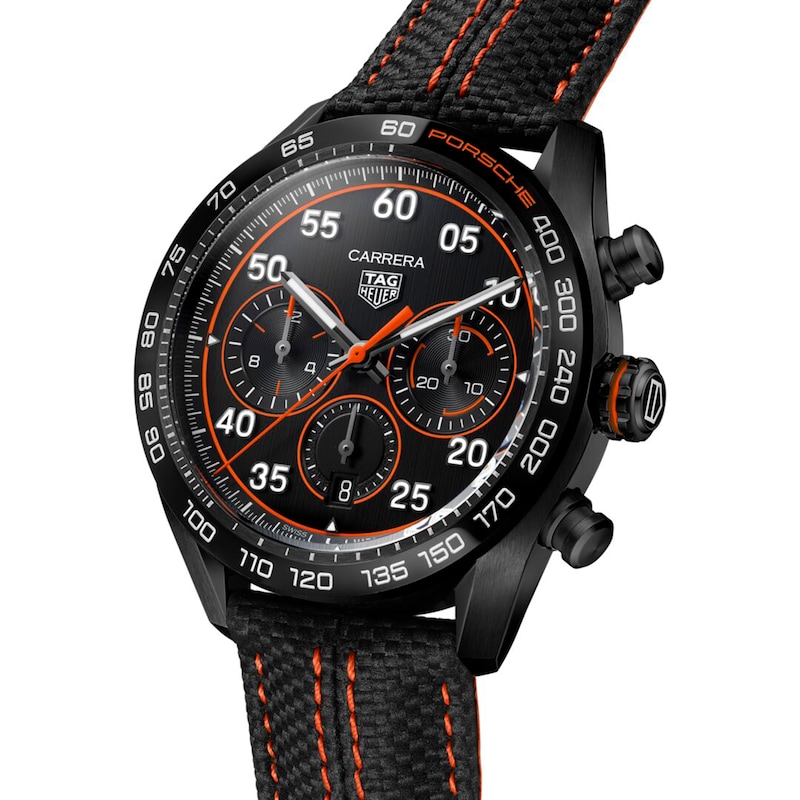 Main Image 4 of TAG Heuer Carrera Chronograph x Porsche Orange Racing Men's Watch CBN2A1M.FC6526