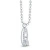 Thumbnail Image 2 of Shy Creation Diamond Letter Q Pavé Necklace 1/10 ct tw 14K White Gold 18" SC55028331-Q