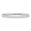 Thumbnail Image 1 of Shy Creation Baguette & Round-Cut Multi-Diamond Bangle Bracelet 5/8 ct tw 14K White Gold SC55027005ZS