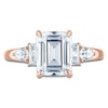 Thumbnail Image 3 of Vera Wang VOW Emerald-Cut Lab-Grown Diamond Engagement Ring 3-1/5 ct tw 14K Rose Gold