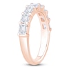 Thumbnail Image 2 of Certified Emerald-Cut Diamond Anniversary Ring 1-1/2 ct tw 18K Rose Gold