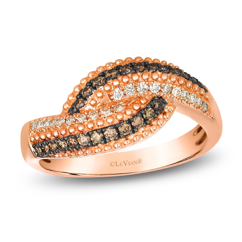 Main Image 1 of Le Vian Diamond Ring 1/3 ct tw 14K Strawberry Gold