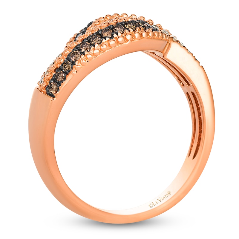 Main Image 2 of Le Vian Diamond Ring 1/3 ct tw 14K Strawberry Gold