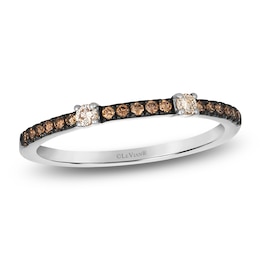 Le Vian Diamond Station Ring 1/6 ct tw 14K Vanilla Gold