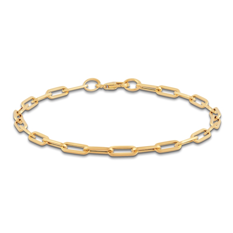 Main Image 1 of 3.2mm Paperclip Chain Bracelet Hollow 14K Yellow Gold 7.5"