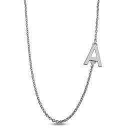 Sideways Initial Necklace (1 Initial)
