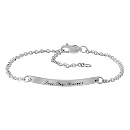 Bar Bracelet Sterling Silver (1 Name)