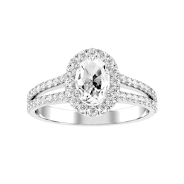 Diamond Bridal Ring 7/8 ct tw 10K White Gold