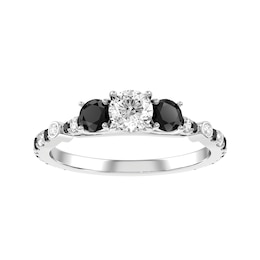 Diamond Bridal Ring 1/2 ct tw 10K White Gold