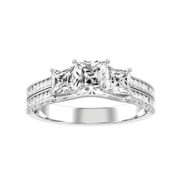 Diamond Bridal Ring 1 1/8 ct tw 10K White Gold