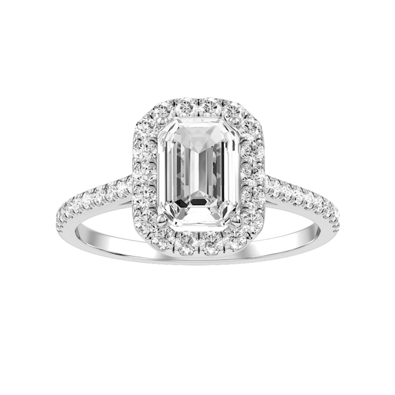 Emerald Cut Diamond Bridal Ring