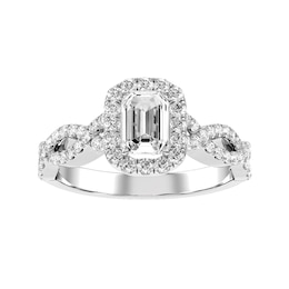 Emerald Cut Diamond Bridal Ring