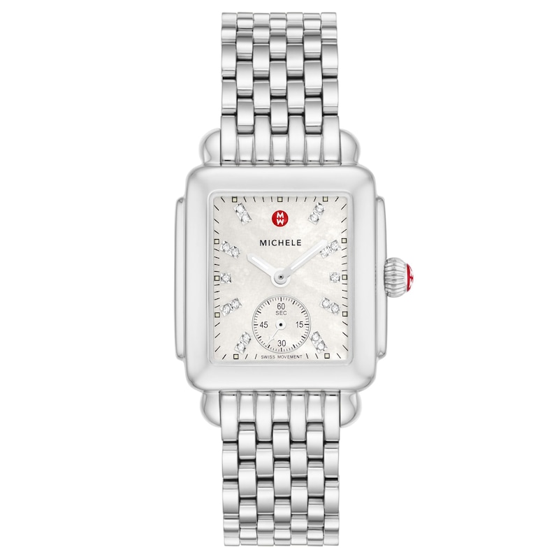 Main Image 1 of MICHELE Women's Deco Mid Stainless Steel Watch MWW06V000002