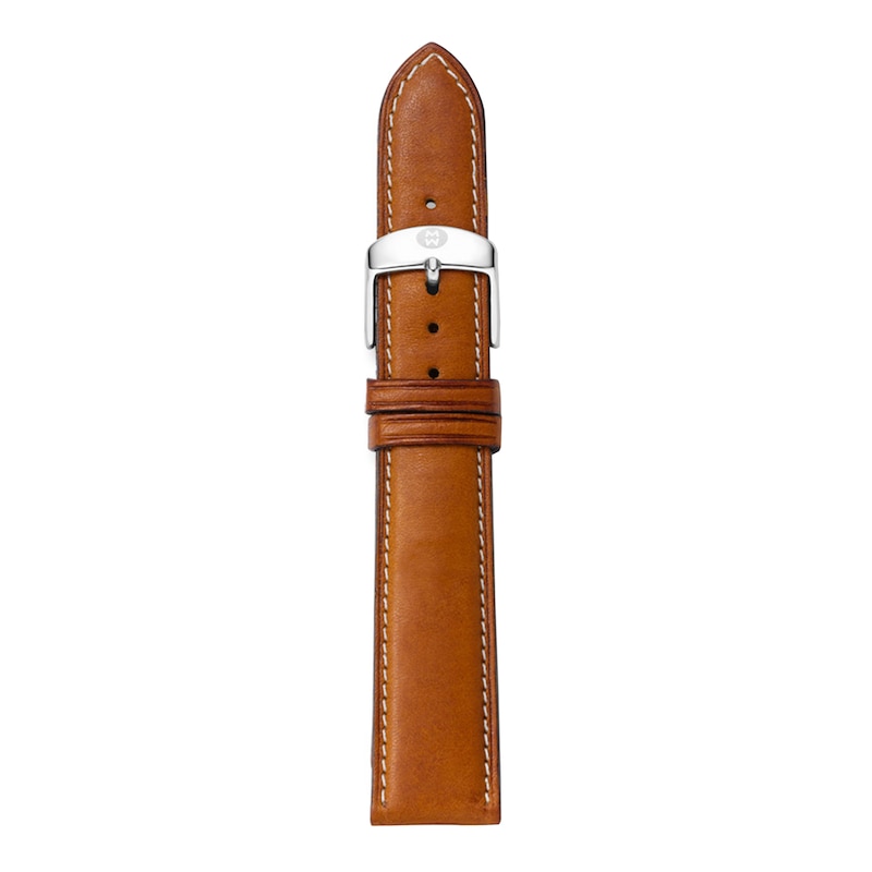 MICHELE 16mm Saddle Calfskin Leather Strap