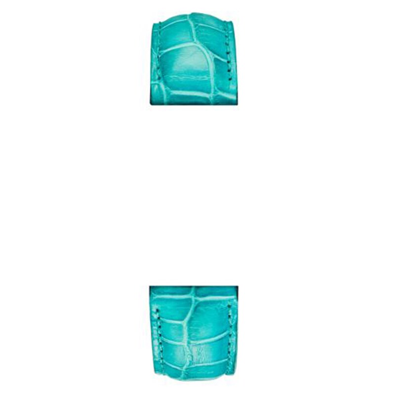 Main Image 1 of MICHELE 18mm Aqua Alligator Leather Strap MS18AA010440