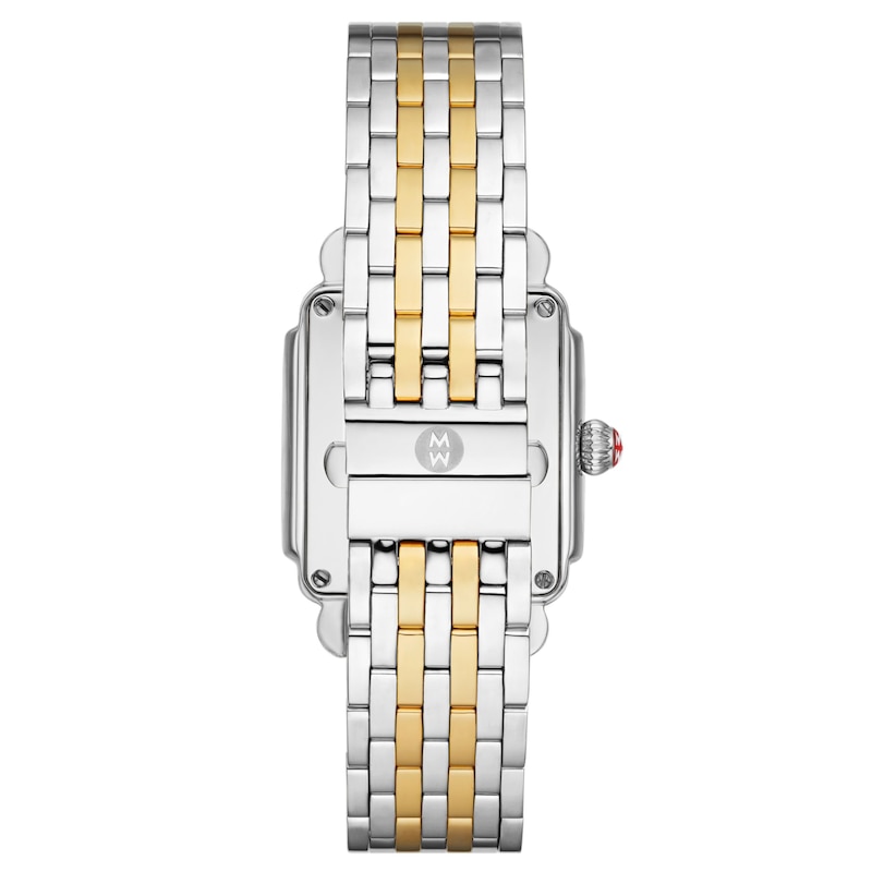 Main Image 2 of MICHELE Women's Watch Deco Mid Two-Tone 18K Gold-Plated Stainless Steel MWW06V000042