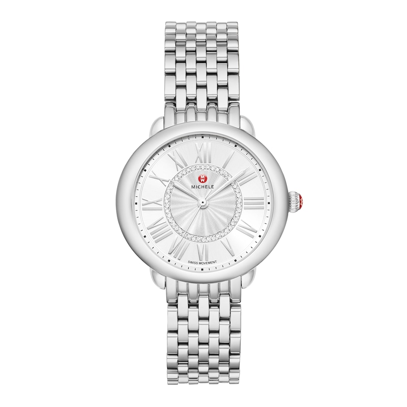 Main Image 1 of MICHELE Women's Serein Mid Stainless Steel Watch MWW21B000147