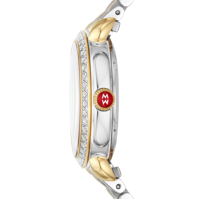 Main Image 2 of MICHELE Women's Sidney Classic Two-Tone 18K Gold-Plated Stainless Steel Watch MWW30B000002
