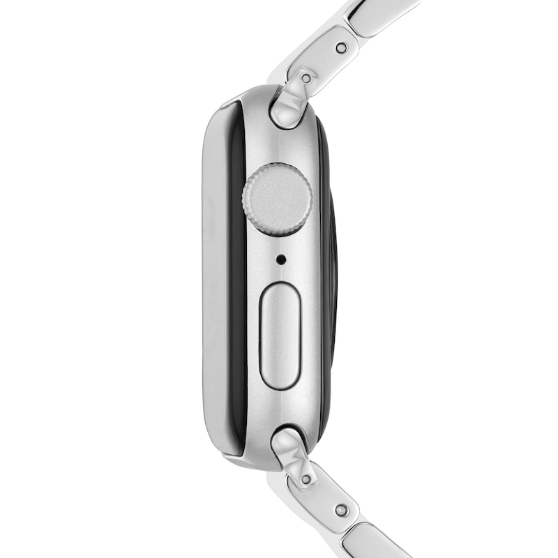 Main Image 2 of MICHELE White Silicone Link Apple Watch Strap MS20GN230100