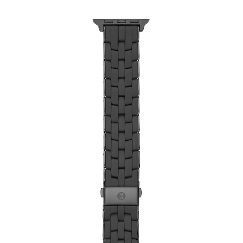 Main Image 4 of MICHELE Black Silicone Link Watch Strap MS20GP479001
