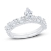 Thumbnail Image 1 of Diamond Engagement Ring 7/8 ct tw Marquise/Baguette /Round 14K White Gold