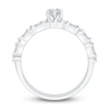 Thumbnail Image 2 of Diamond Engagement Ring 7/8 ct tw Marquise/Baguette /Round 14K White Gold