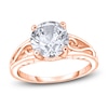 Thumbnail Image 1 of Diamond Solitaire Scroll Engagement Ring 1-1/2 ct tw Round 14K Rose Gold (I2/I)