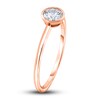 Thumbnail Image 2 of Diamond Solitaire Engagement Ring 1/4 ct tw Bezel-Set Round 14K Rose Gold (I2/I)