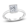 Thumbnail Image 1 of Diamond Solitaire Engagement Ring 1 ct tw Bezel-Set Princess 14K White Gold (I2/I)