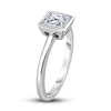 Thumbnail Image 2 of Diamond Solitaire Engagement Ring 1 ct tw Bezel-Set Princess 14K White Gold (I2/I)