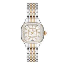 MICHELE Women's Meggie Two-Tone 18K Gold-Plated Stainless Steel Watch MWW33B000002