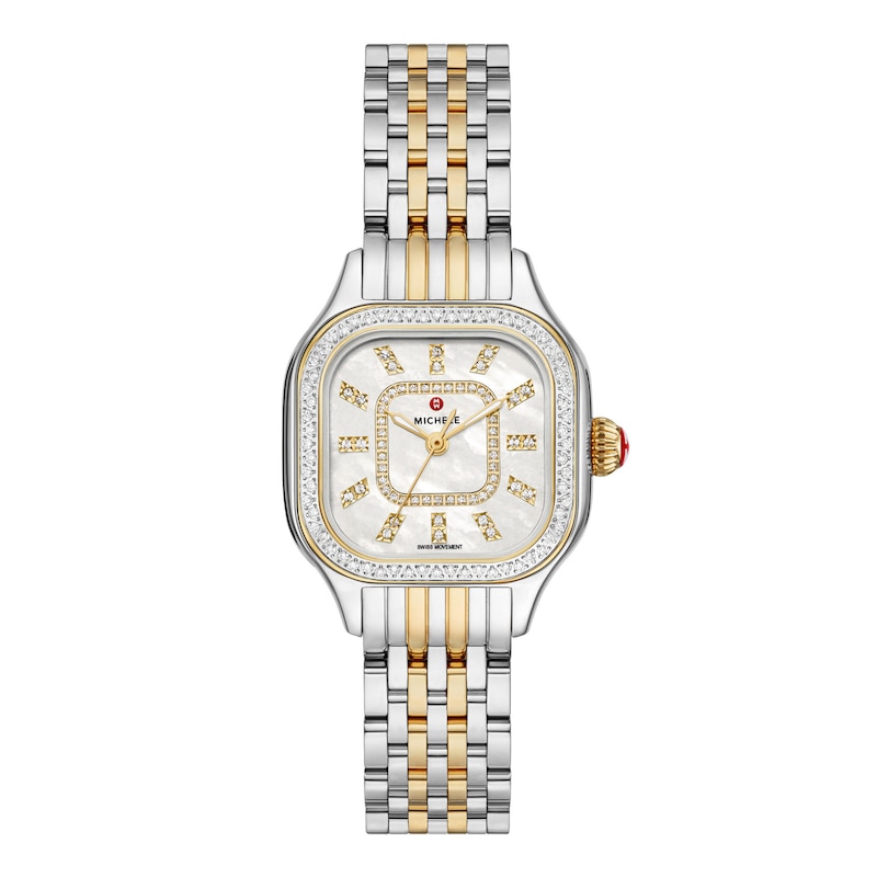 Main Image 1 of MICHELE Women's Meggie Two-Tone 18K Gold-Plated Stainless Steel Watch MWW33B000002