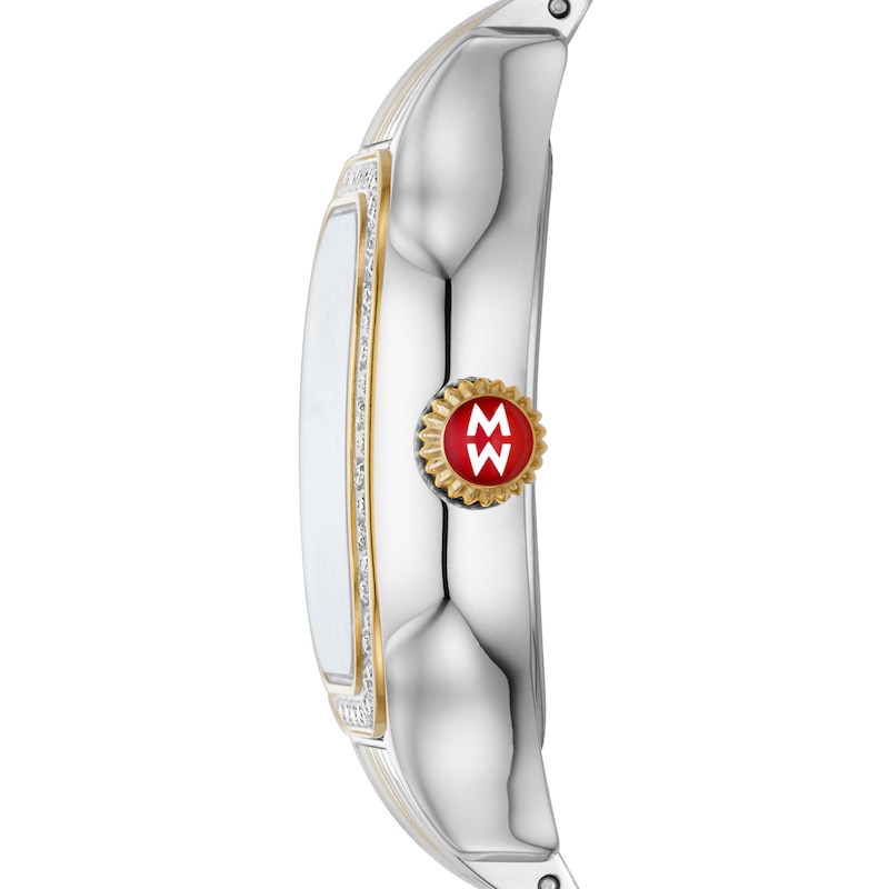Main Image 2 of MICHELE Women's Meggie Two-Tone 18K Gold-Plated Stainless Steel Watch MWW33B000002
