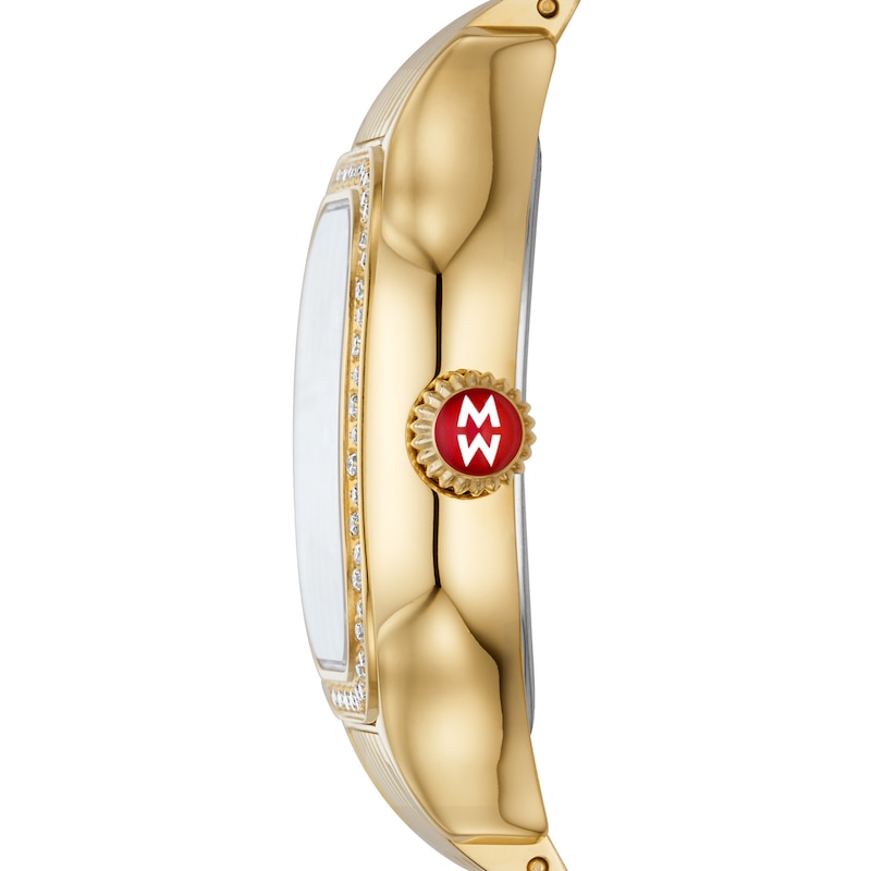 Main Image 2 of MICHELE Women's Meggie 18k Gold-plated Stainless Steel Watch MWW33B000003