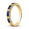 Thumbnail Image 2 of Kirk Kara Natural Blue Sapphire Anniversary Band 1/20 ct tw Diamonds 14K Yellow Gold