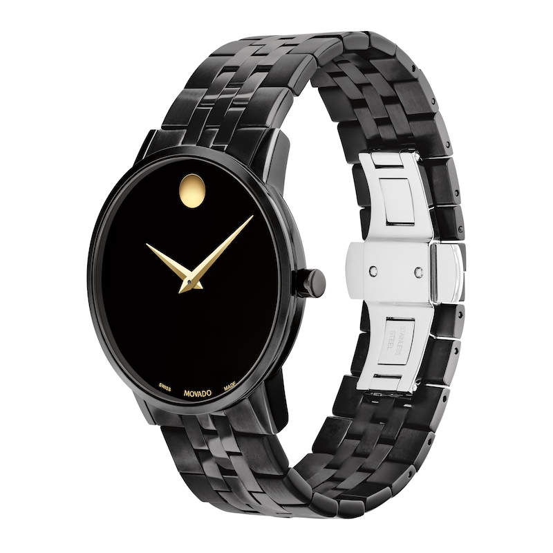 Men's Museum Classic Black & Gold Watch