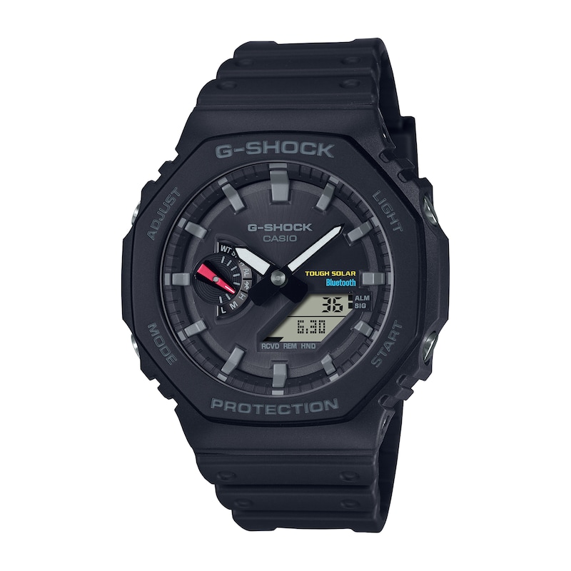 Casio G-Shock men's Classic Analog watch with black dial and black resin strap