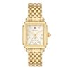Thumbnail Image 1 of MICHELE Women's Deco Mid 18k Gold-Plated Stainless Steel Watch MWW06V000004