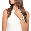 Thumbnail Image 3 of MICHELE Women's Deco Mid 18k Gold-Plated Stainless Steel Watch MWW06V000124