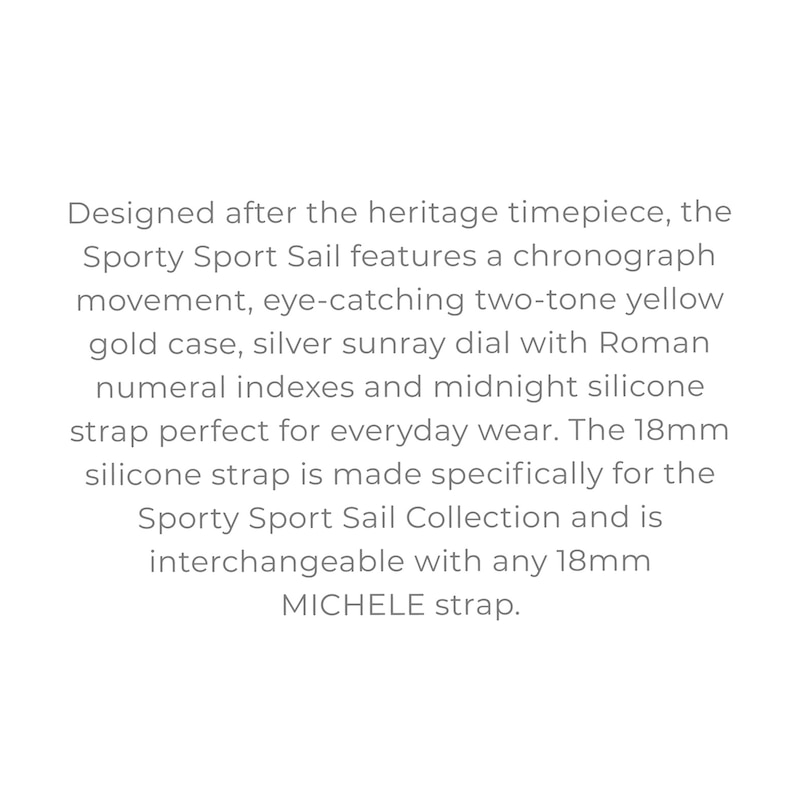 MICHELE Sporty Sport Sail Women's Chronograph Watch MWW01P000019