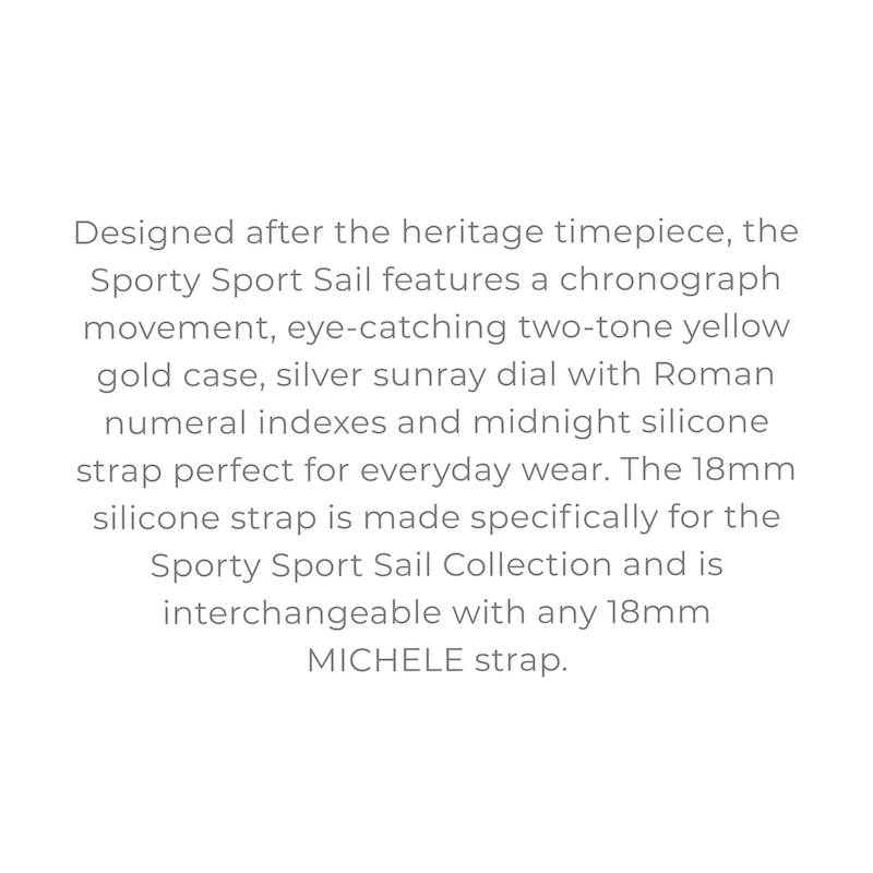 Main Image 4 of MICHELE Sporty Sport Sail Women's Chronograph Watch MWW01P000019