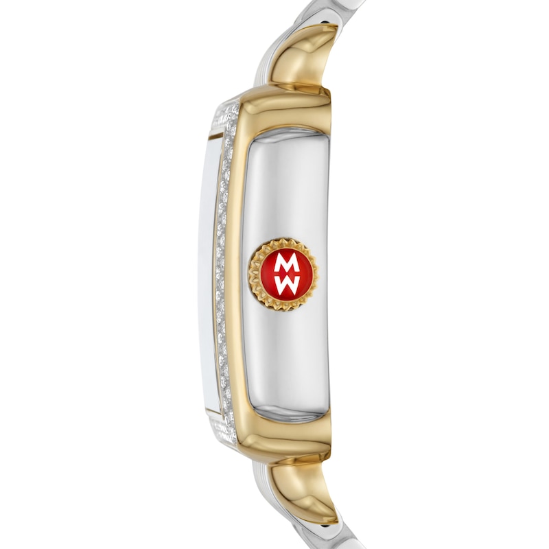 Main Image 2 of MICHELE Women's Deco Madison Two-Tone 18K Gold-Plated Stainless Steel Watch MWW06T000236
