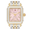 Thumbnail Image 3 of MICHELE Women's Deco Mid Two-Tone 18K Gold-Plated Stainless Steel Watch MWW06V000129