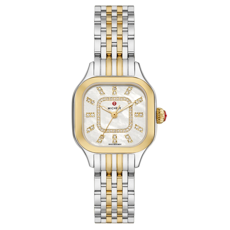 Main Image 1 of MICHELE Women's Meggie Two-Tone 18K Gold-Plated Stainless Steel Watch MWW33B000009