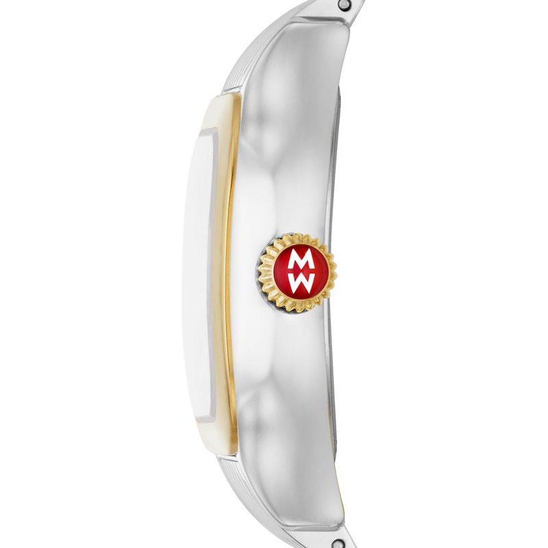 Main Image 3 of MICHELE Women's Meggie Two-Tone 18K Gold-Plated Stainless Steel Watch MWW33B000009