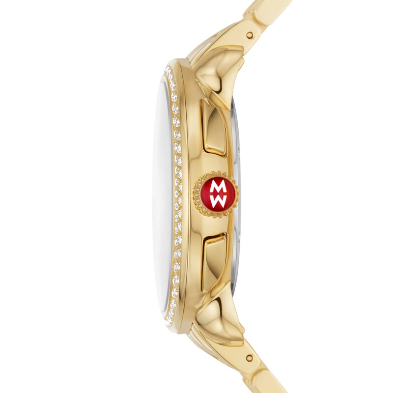 Main Image 2 of MICHELE Serein 18K Gold-Plated Diamond Watch MWW21A000070