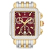 Thumbnail Image 3 of MICHELE Deco Two-Tone 18K Gold-Plated Diamond Watch MWW06A000799