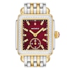 Thumbnail Image 2 of MICHELE Deco Mid Two-Tone 18K Gold-Plated Diamond Watch MWW06V000130