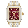 Thumbnail Image 3 of MICHELE Deco Mid Two-Tone 18K Gold-Plated Diamond Watch MWW06V000130